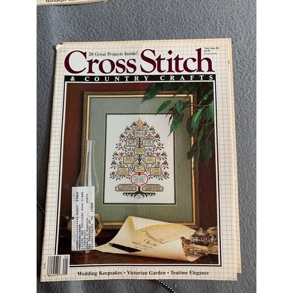 Lot Of 5 Cross Stitch & Country Crafts Magazines 1988 & 89 Patterns & Projects - Picture 3 of 7